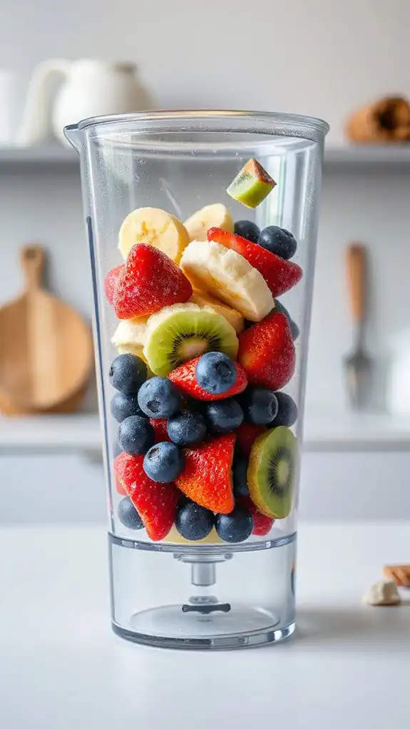 blend frozen fruits healthfully