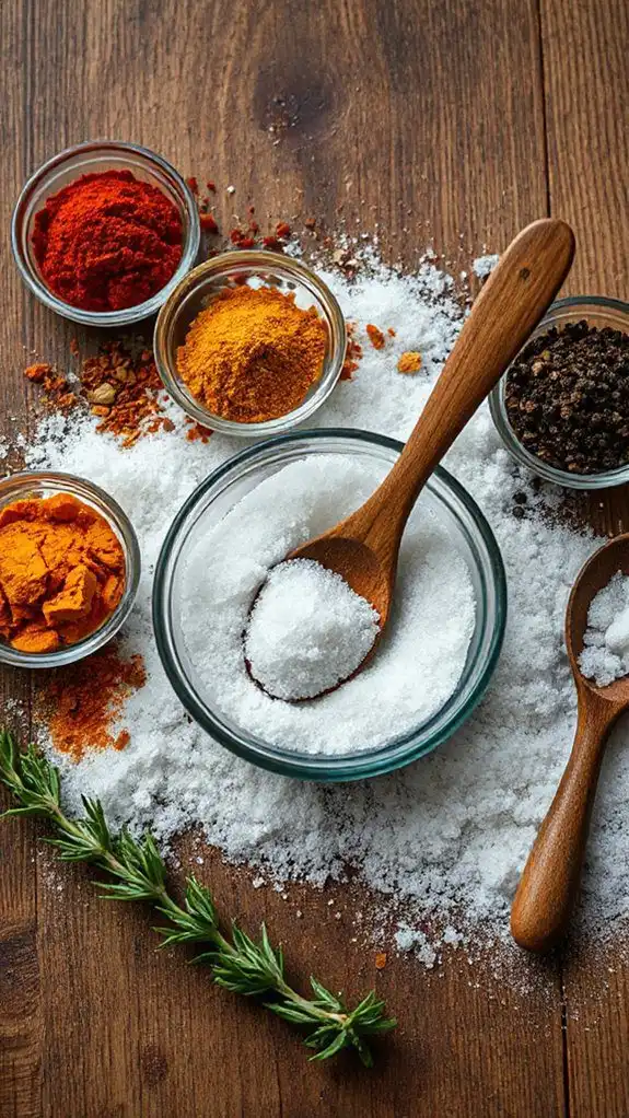 blend sugar and spices