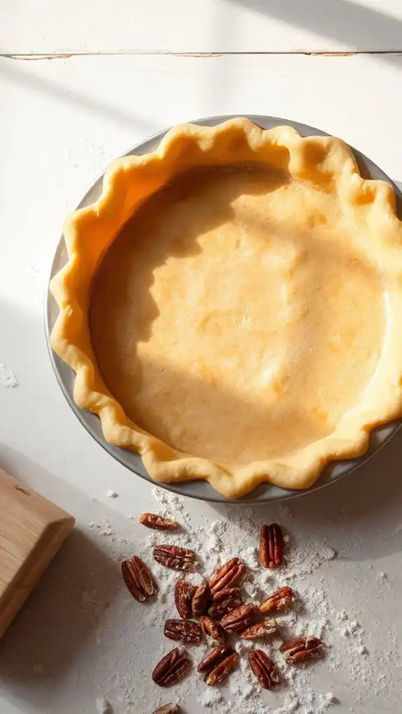 blind bake golden crust