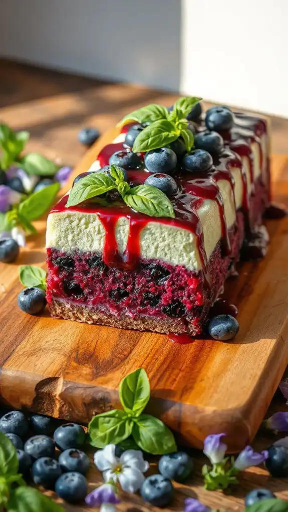 blueberry basil summer terrine