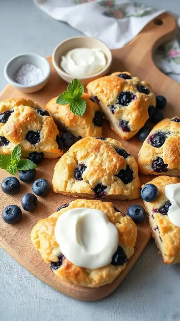 blueberry cream scones recipe