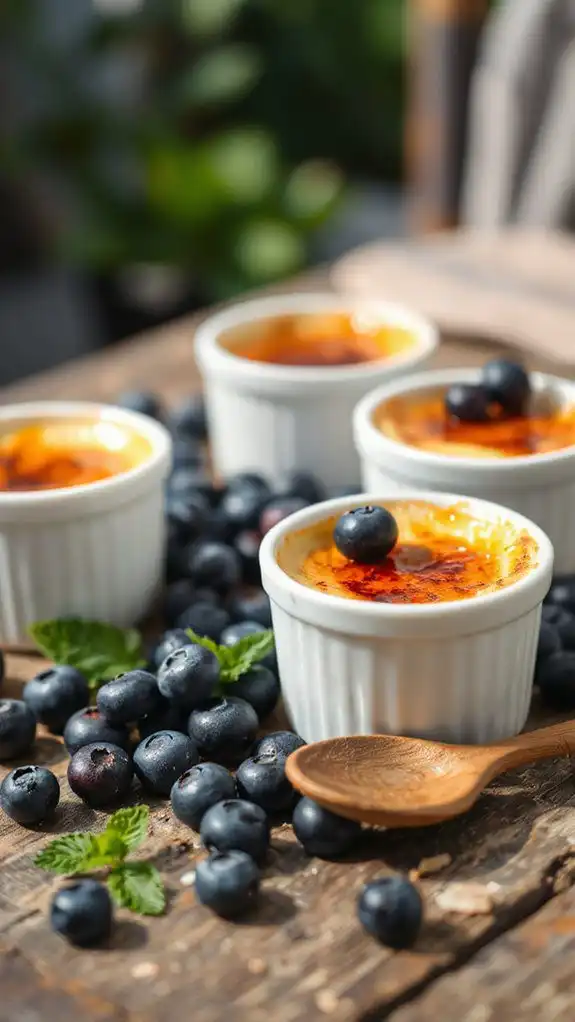 blueberry infused creamy dessert