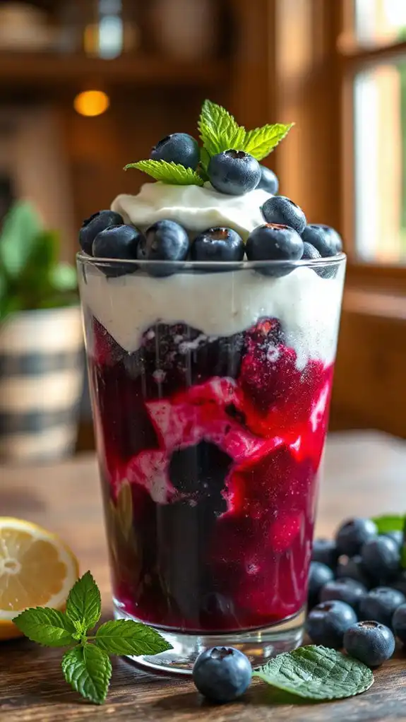 blueberry lemon balm delight