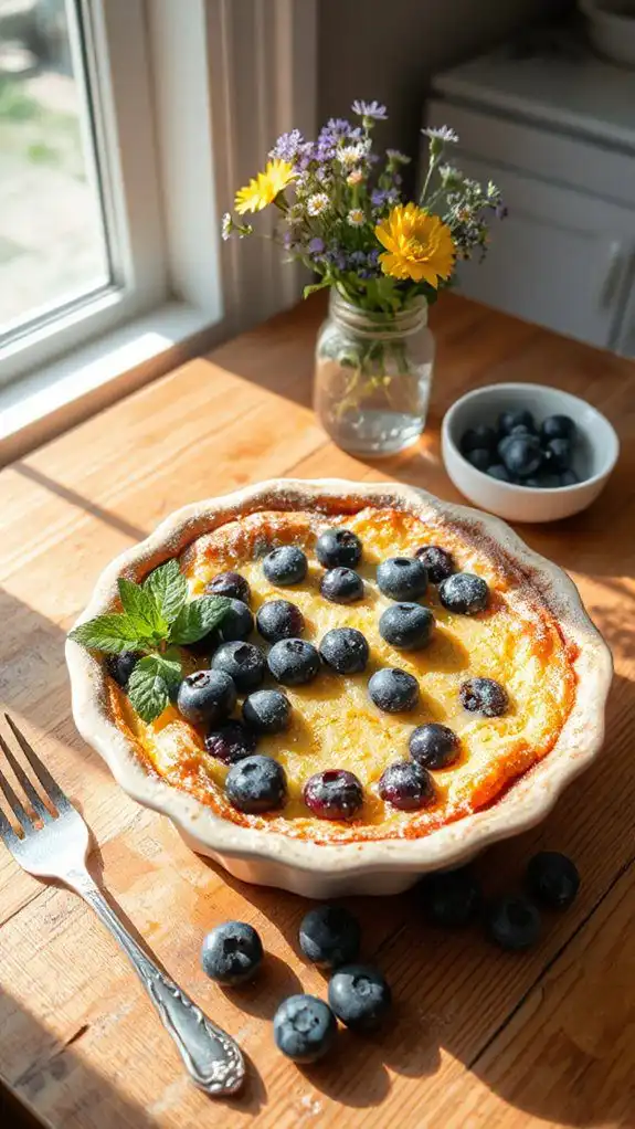 blueberry lemon custard dessert blueberry lemon custard dessert