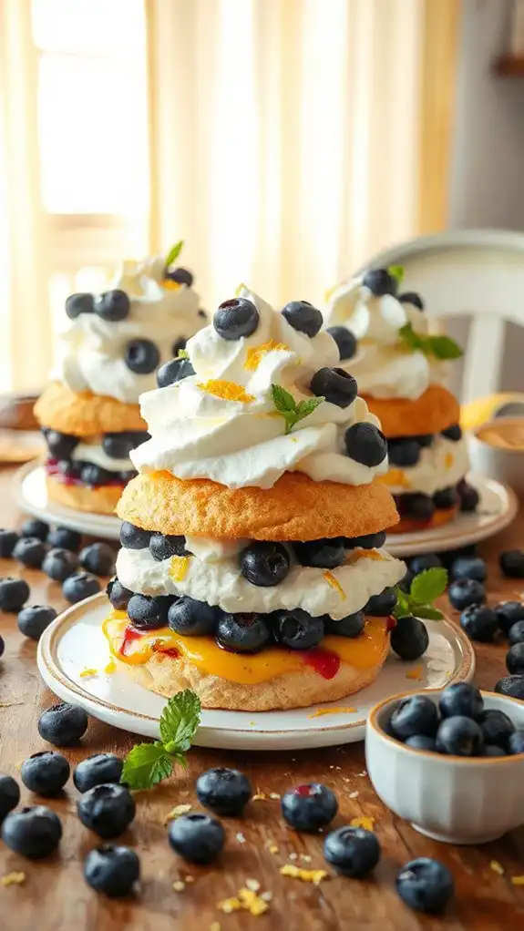 blueberry lemon shortcake delight