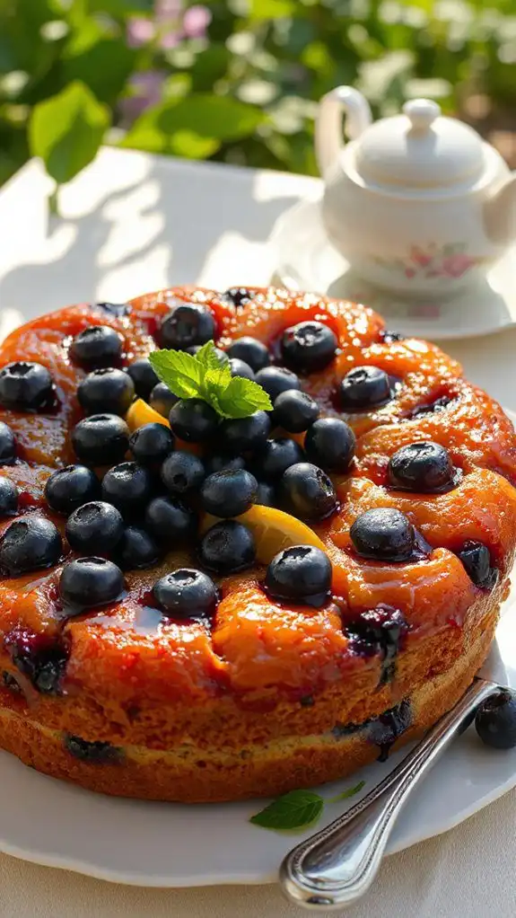 blueberry lemon upside down cake