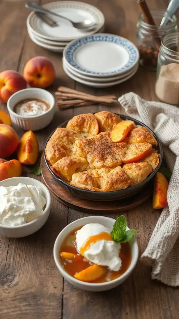 bold peach cobbler adaptations