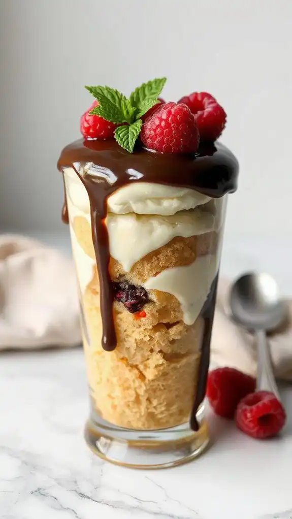boston cream pie parfaits