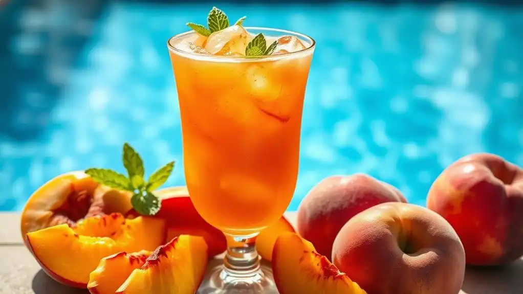 bourbon infused peach desserts