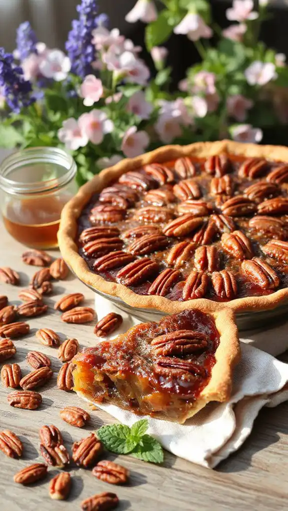bourbon infused pecan dessert