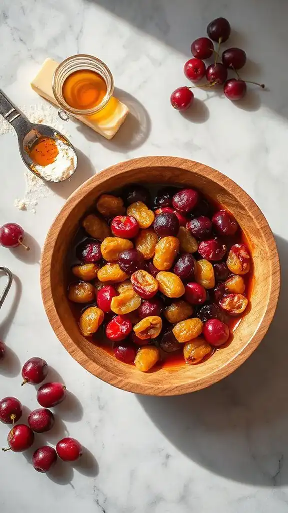 bourbon infused raisin pecan