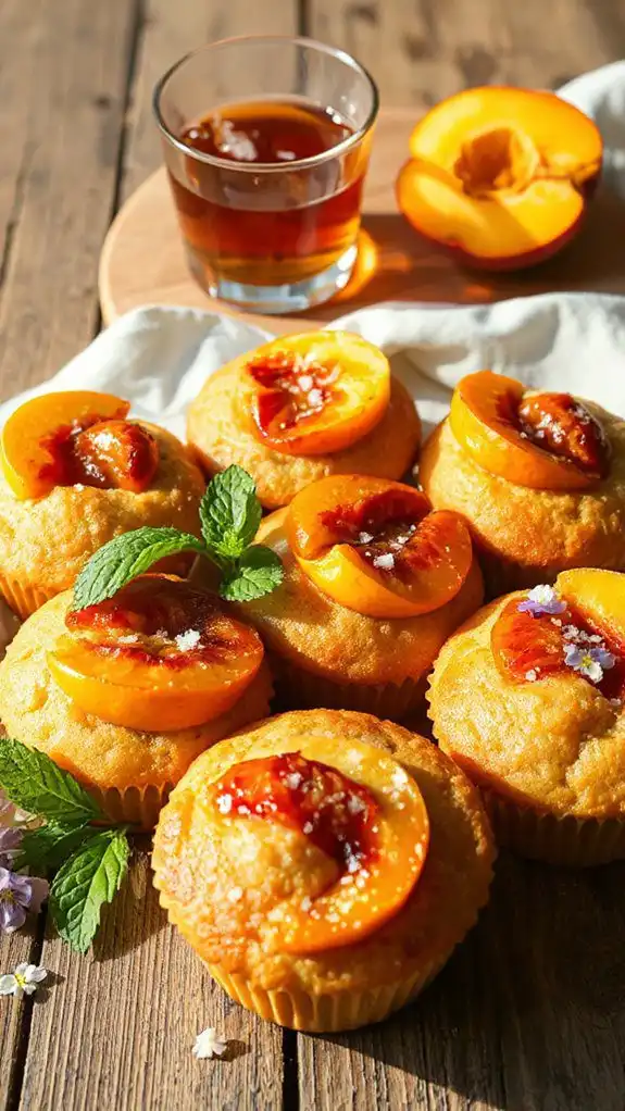 bourbon peach muffins recipe