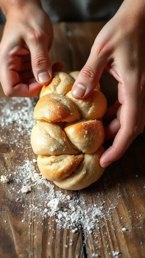 braid the shaped dough