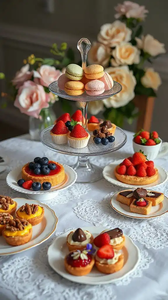 bridal shower tea desserts