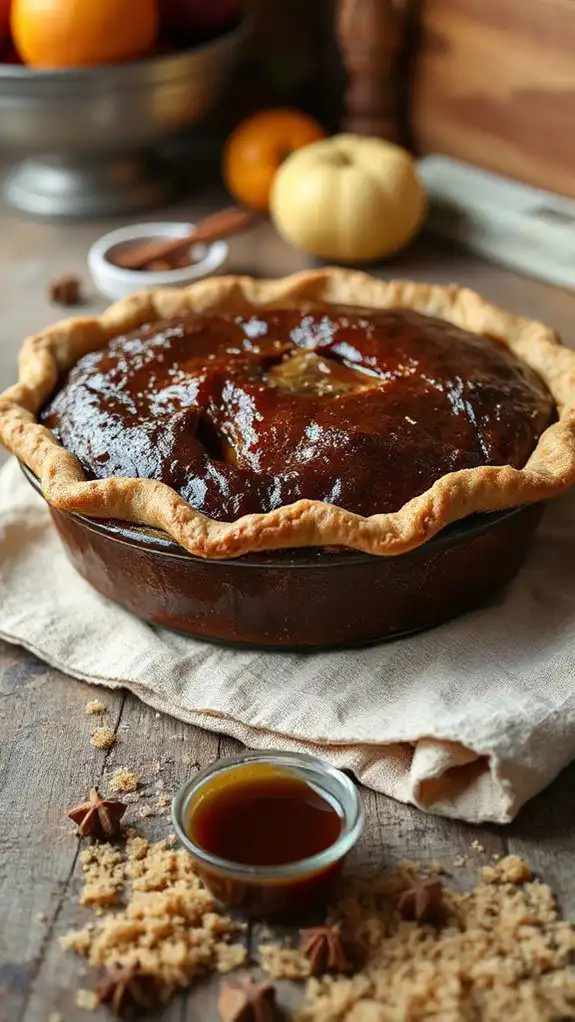 brief bake for firm crust
