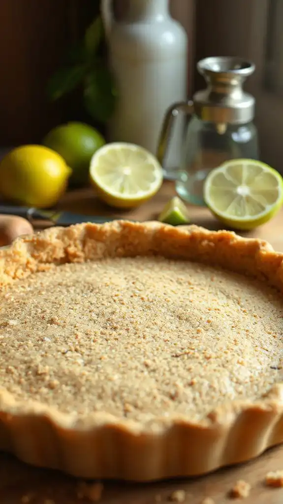 briefly bake crust golden