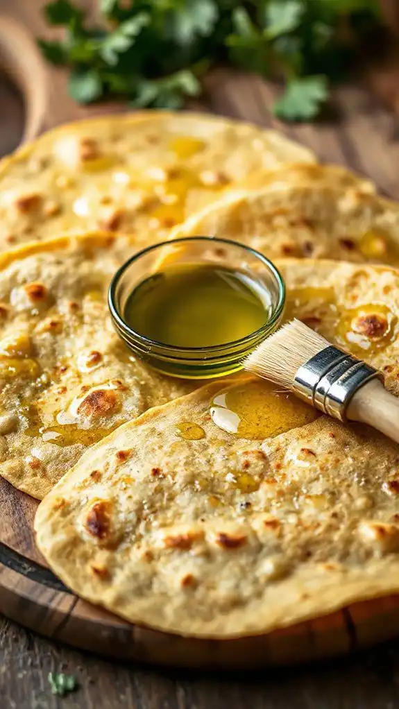 brush food with olive oil brush food with olive oil