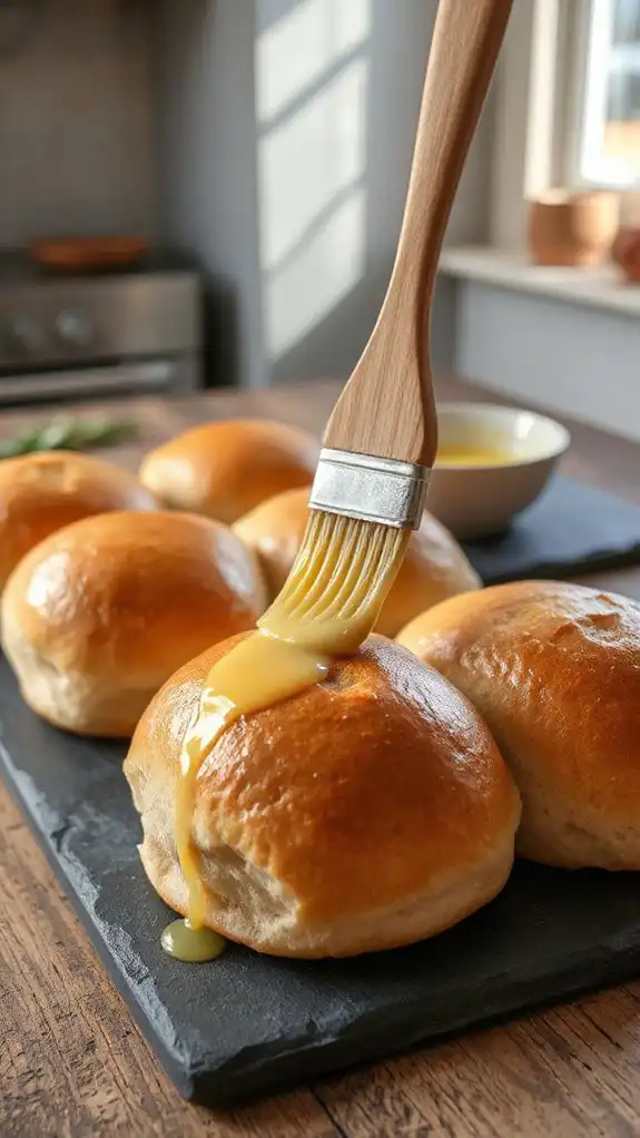 brush with melted butter
