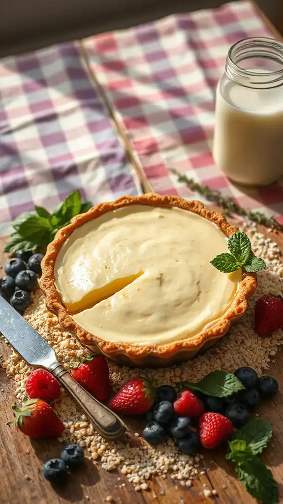 buttermilk cornmeal cream pie