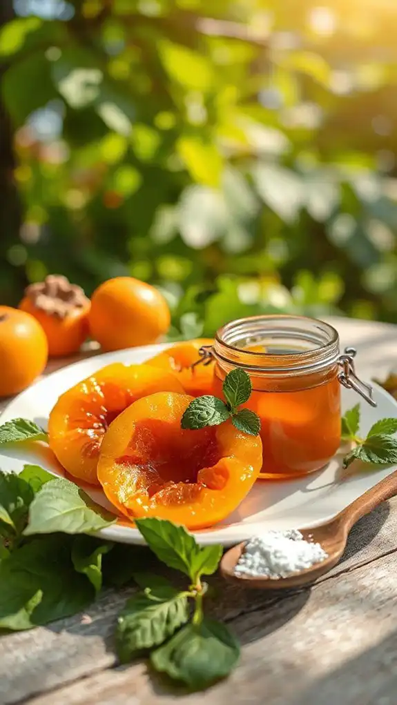 candied persimmons for snacking