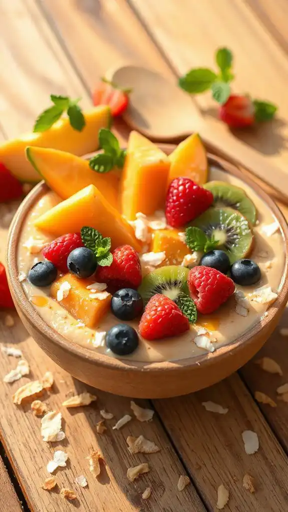 cantaloupe smoothie bowl delight
