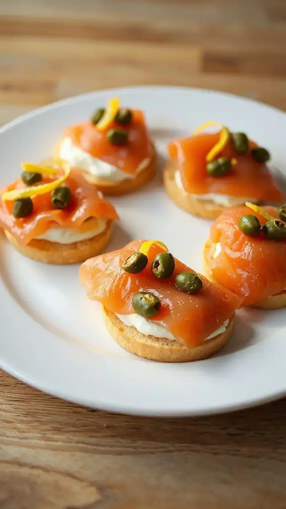 capers combined with lemon zest