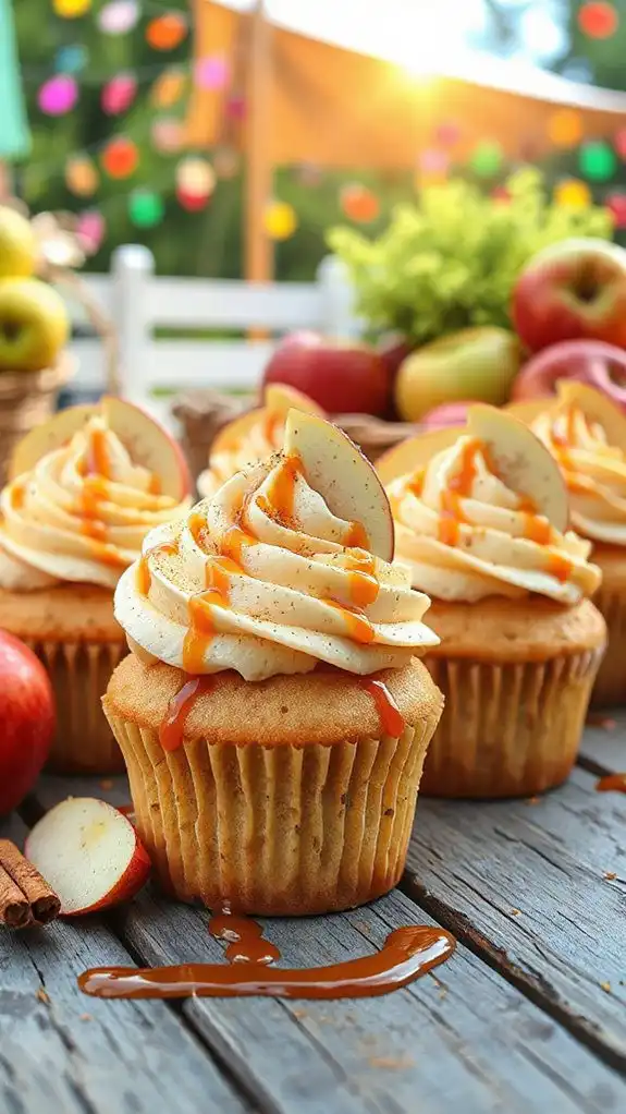 caramel apple cupcake delight