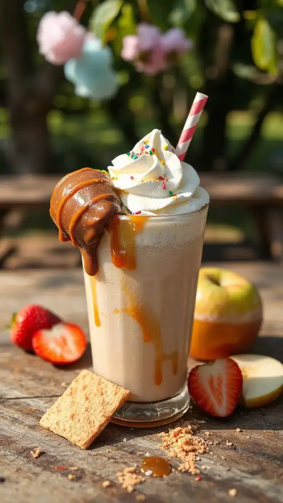 caramel apple milkshake delight