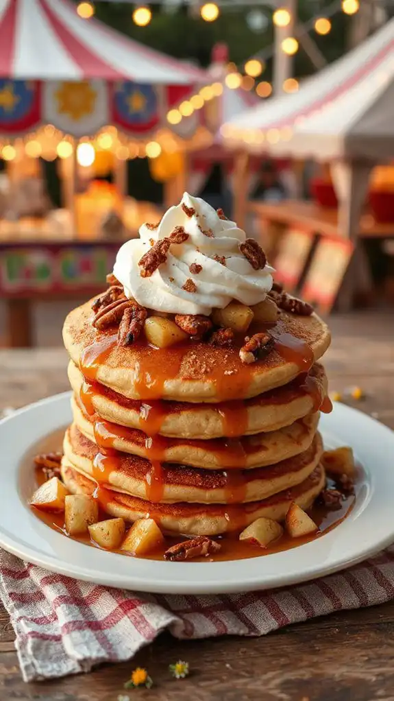 caramel apple pancakes delight