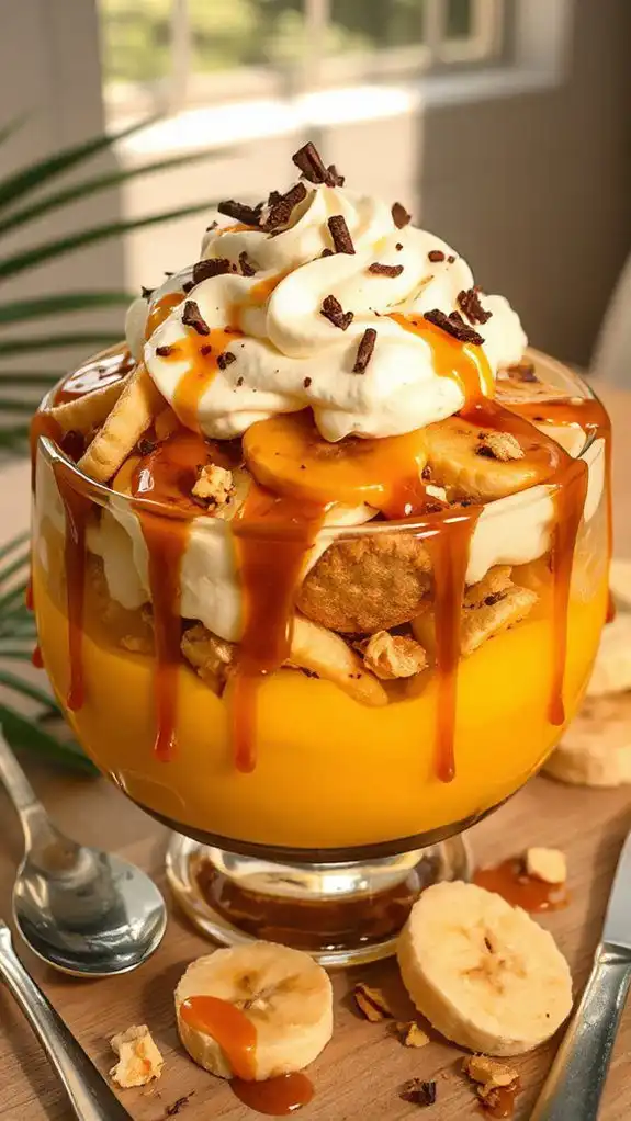 caramel banana pudding delight