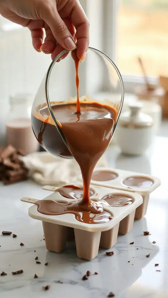 carefully distribute batter evenly