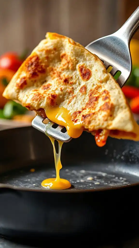 carefully flip using spatula