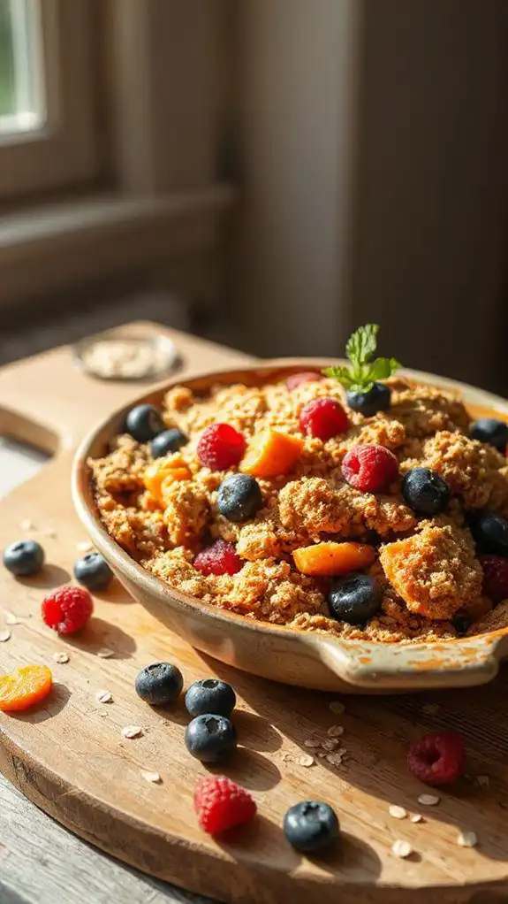 carrot berry summer crumble