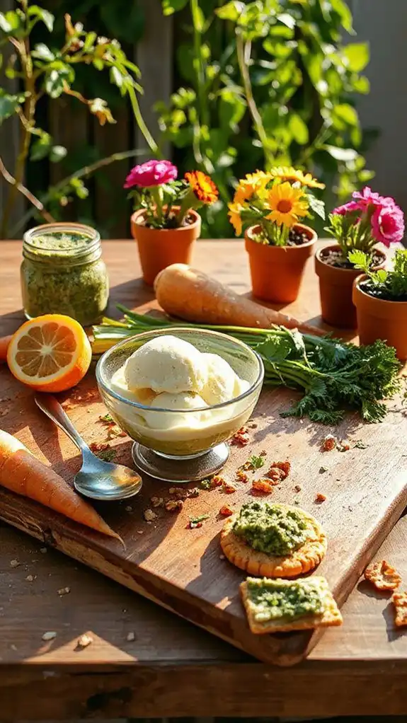 carrot greens ice cream recipe