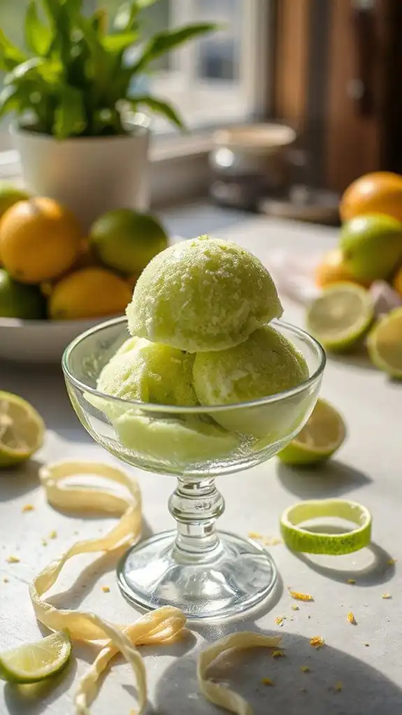 celery lime sorbet delight