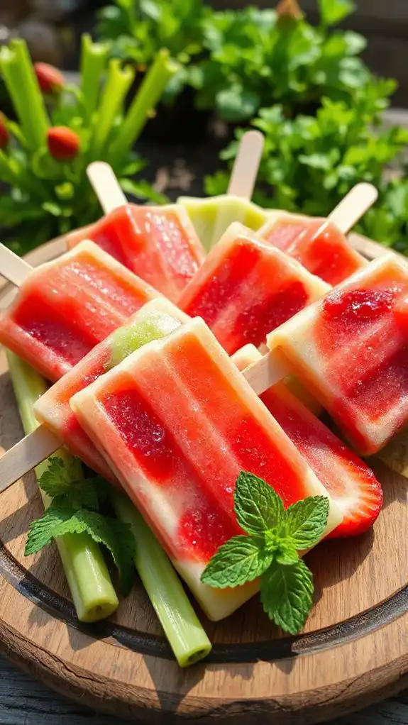 celery strawberry popsicle recipe