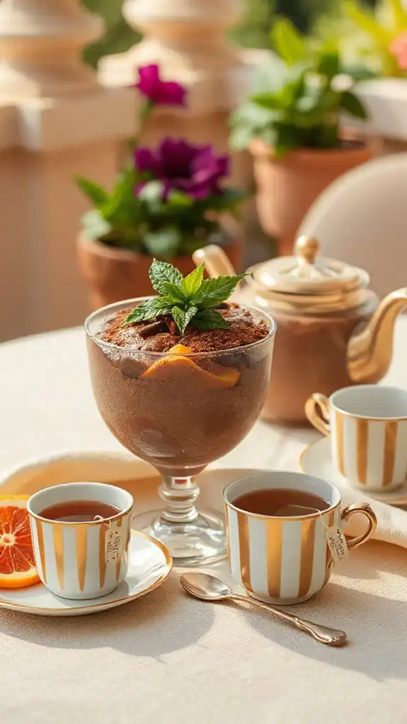 chai spiced chocolate mousse delight