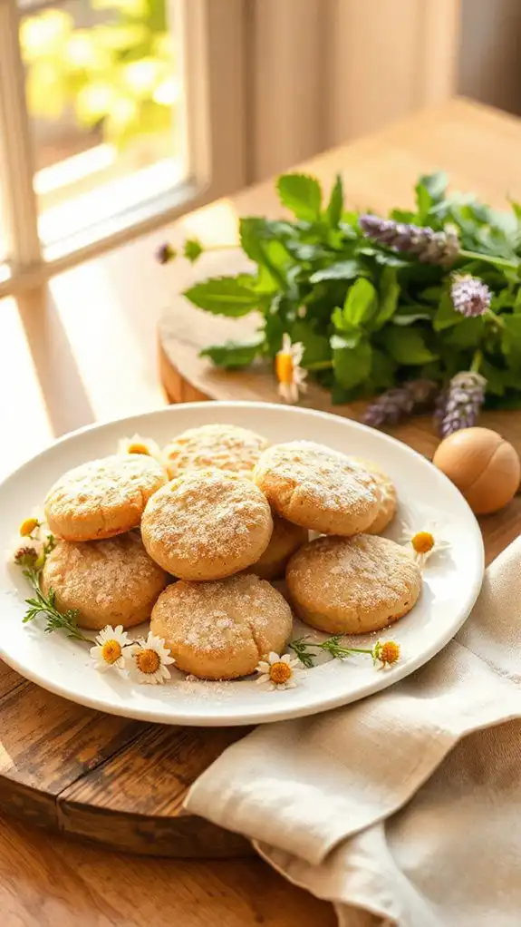 chamomile infused buttery shortbread chamomile infused buttery shortbread