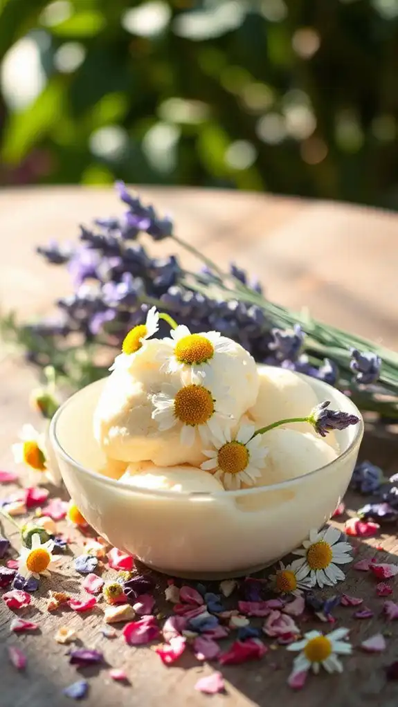 chamomile infused creamy summer dessert