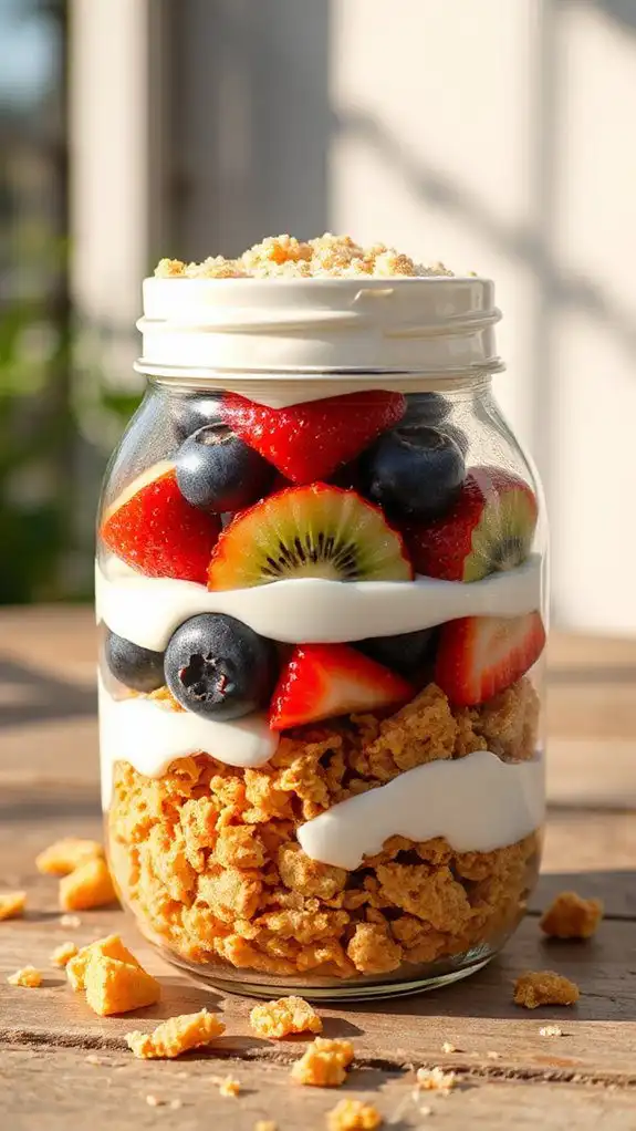 charming layered jar desserts