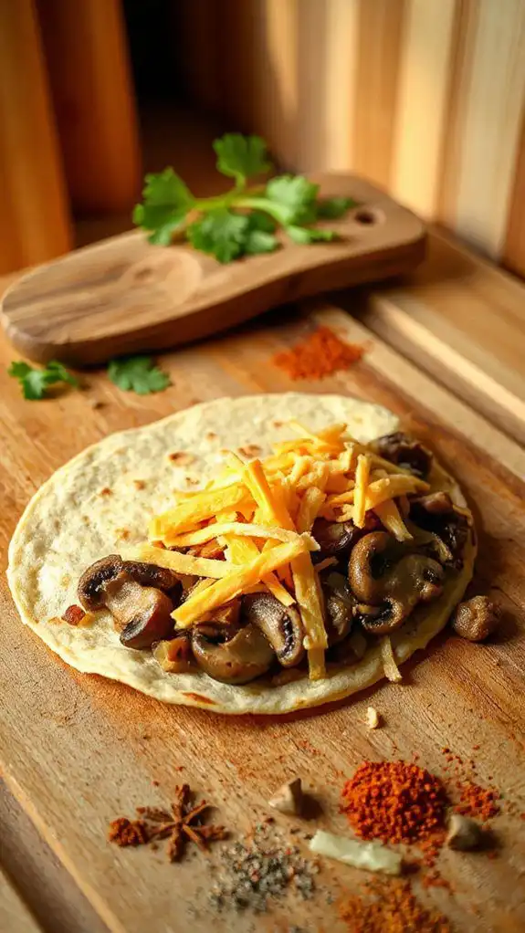 cheese added before folding