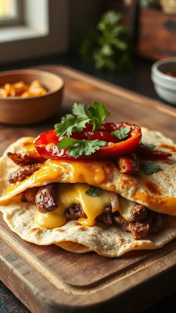 cheese added before folding