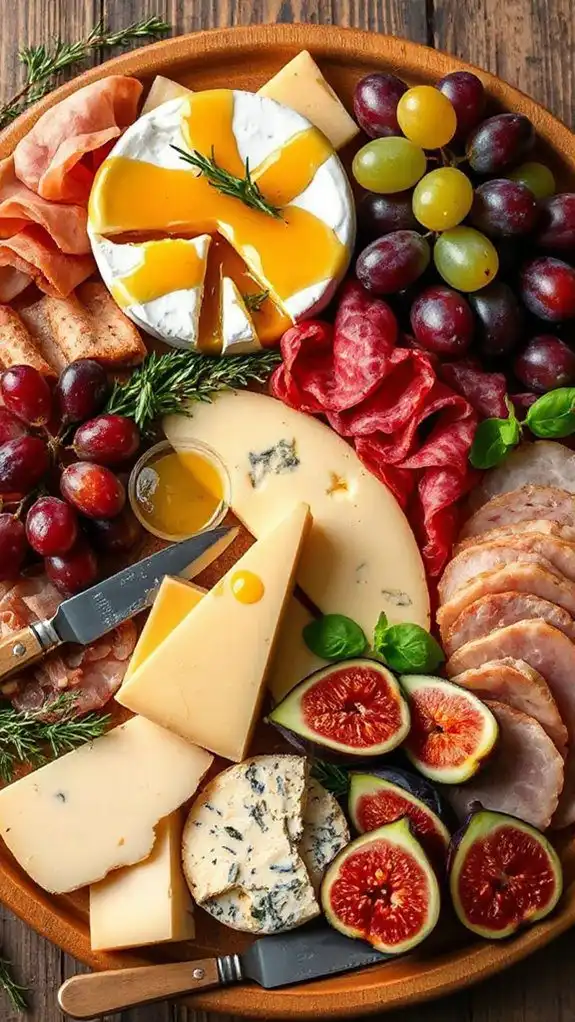 cheese and meats platter assembly