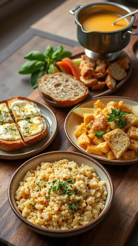 cheese infused culinary creations