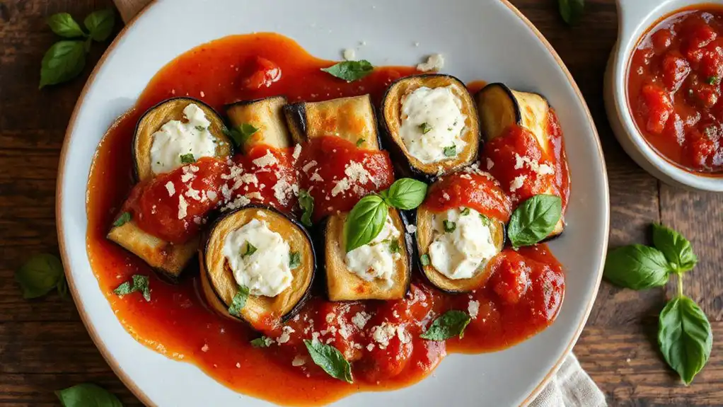 cheesy eggplant rollatini recipe