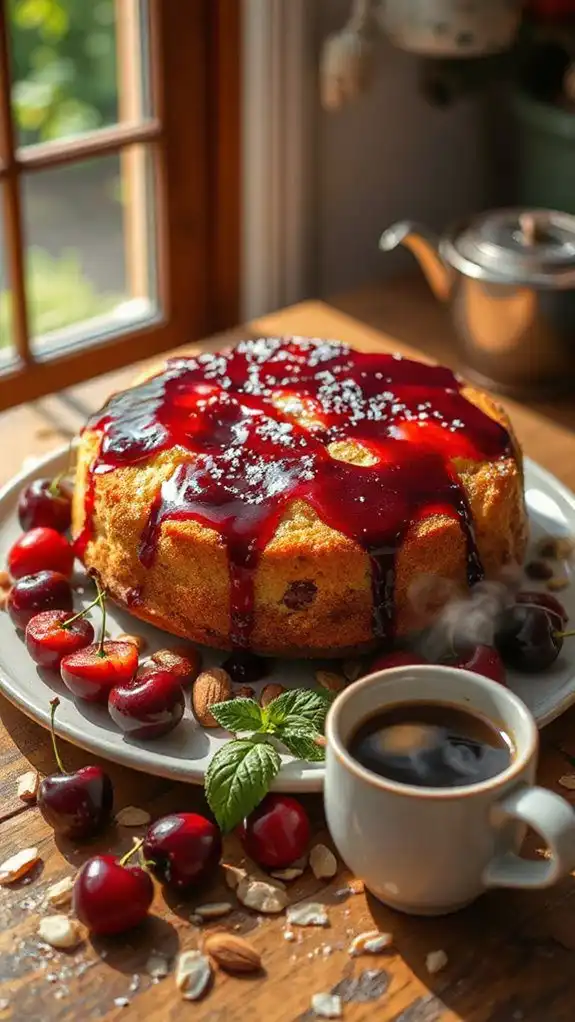 cherry almond cake delight