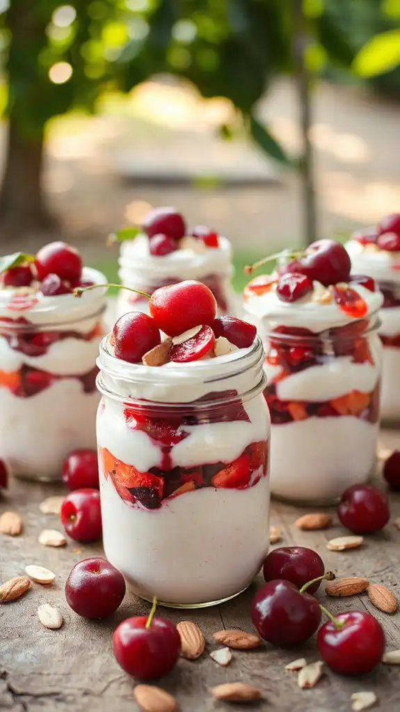 cherry almond no bake dessert