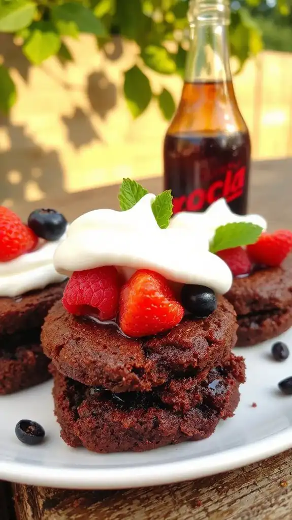 cherry cola infused brownies