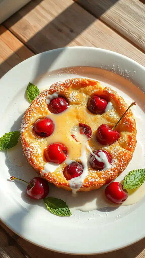 cherry custard dessert delight