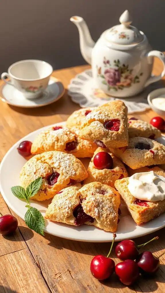 cherry vanilla scone delight cherry vanilla scone delight
